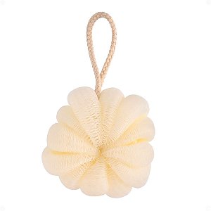 Esponja De Banho Proart Flower Nylon Branca Edb01bb