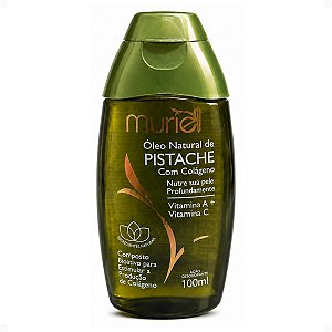 Óleo Corporal Natural Muriel Pistache Com Colágeno 100ml