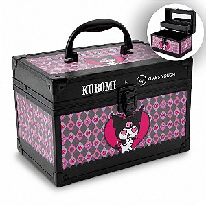 Maleta De Maquiagem Kuromi By Klass Vough Com Espelho Km02
