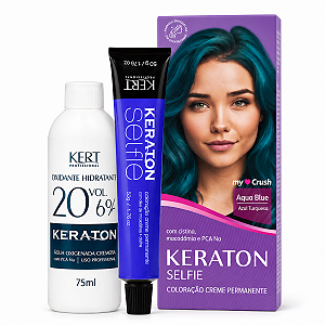 Coloração Creme Kert Keratonn Selfie My Crush Aqua Blue