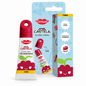 Gloss Labial Carmed Ana Castela Framboesa Com Case 5g