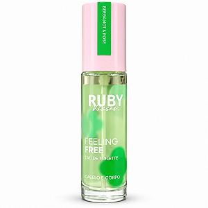 Colônia Ruby Kisses Feeling Free Eau De Toilette Cabelo e Corpo Bergamot & Rose 30ml