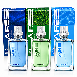 Kit Desodorante Colônia Masculina Jequiti Aire:Intense,Azure e Altitude 25ml
