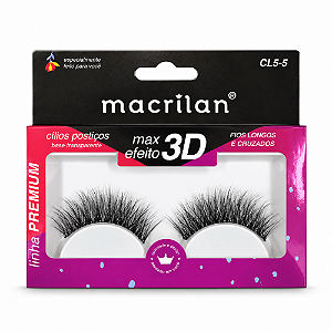 Cílios Postiços Macrilan Max Efeito Ref. Cl5-5