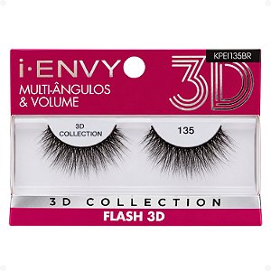 Cílios Postiços Kiss New York I-Envy Flash 3D 135 Kpei135br
