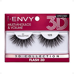 Cílios Postiços Kiss New York I-Envy Flash 3D 123 Kpei123br