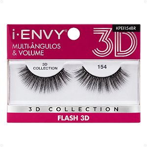 Cílios Postiços Kiss New York I-Envy Flash 3D 154 Kpei154br