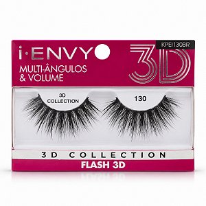 Cílios Postiços Kiss New York I-Envy Flash 3D 130 Kpei130br