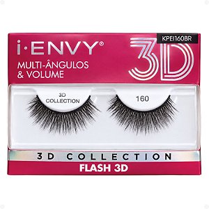 Cílios Postiços Kiss New York I-Envy Flash 3D 160 Kpei160br