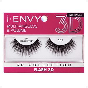 Cílios Postiços Kiss New York I-Envy Flash 3D 159 Kpei159br
