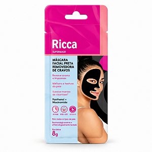 Máscara Facial Preta Ricca Removedora de Cravos Cód. 3747
