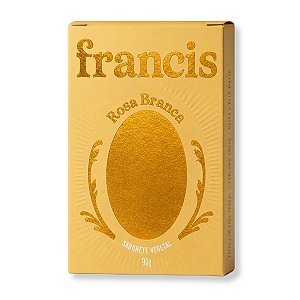 Sabonete Vegetal Em Barra Francis Rosa Branca 90g