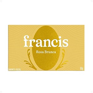 Sabonete Vegetal Em Barra Francis Rosa Branca 90g