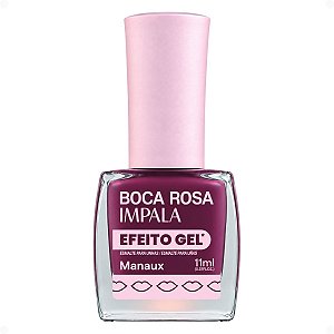 Esmalte Efeito Gel Impala Boca Rosa Manaux 11ml