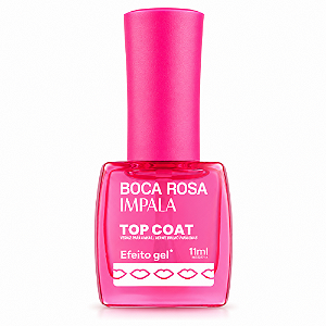Top Coat Impala Boca Rosa Efeito Gel 11ml