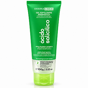 Gel Esfoliante Enzimático Dermachem Ácido Salicílico Pele Oleosa e Acneica 100g