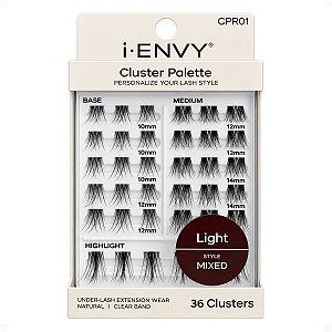 Paleta De Cílios Postiços Kiss Ny I-Envy Cluster Palette Light Style Mixed Cpr01