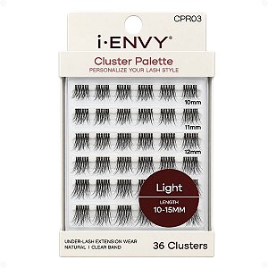 Paleta De Cílios Postiços Kiss Ny I-Envy Cluster Palette Light Length 10-15mm Cpr03