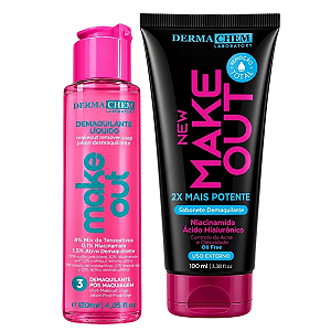 Kit Dermachem New Make Out: Sabonete Demaquilante 100ml e Demaquilante Líquido 120ml