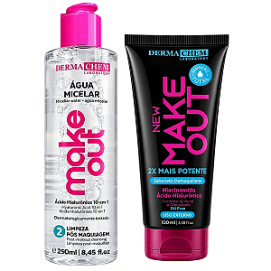 Kit Dermachem New Make Out: Sabonete Demaquilante 100ml e Água Micelar 250ml