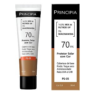Protetor Solar Facial Principia Fps 70 Com Cor 5.0 30ml