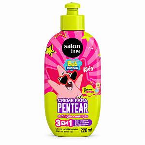 Creme Para Pentear 3 Em 1 Salon Line Kids Bob Esponja Patrick 220ml