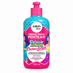 Creme Para Pentear Salon Line Definição Alongada Cachos De Sereia 300ml