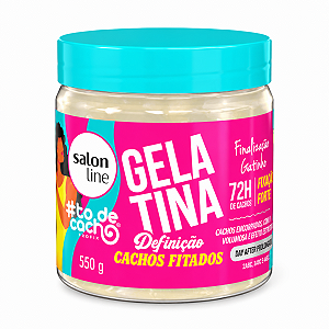 Gelatina Salon Line #todecacho Definição Cachos Fitados Finalização Gatinho Fixação Forte 550g