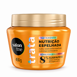 Máscara De Tratamento Salon Line Trata Nutrição Espelhada Elixir Nutri Oil 450g