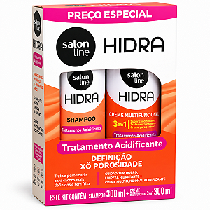 Kit Salon Line Hidra Tratamento Acidificante: Shampoo e Creme Multifuncional 300ml