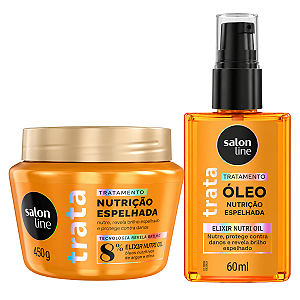 Kit Salon Line Trata Nutrição Espelhada: Máscara 450g e Óleo 60ml