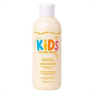 Condicionador Acquaflora Kids Sol Mar Piscina 200ml