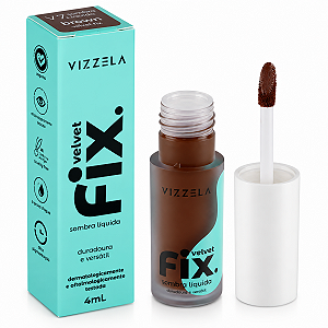 Sombra Líquida Vizzela Fix Velvet Brown 4ml