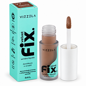 Sombra Líquida Vizzela Fix Velvet Mocha 4ml