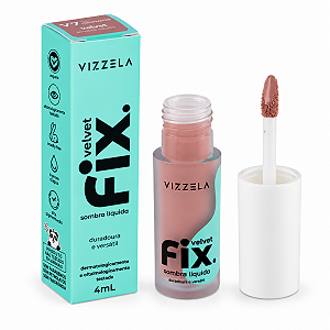Sombra Líquida Vizzela Fix Velvet Rosé 4ml