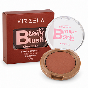 Blush Compacto Vizzela Beauty Blush Cinnamon 4,6g