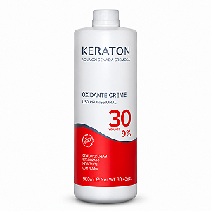 Água Oxigenada Cremosa Keraton 30 Volumes 9% Oxidante Creme 900ml
