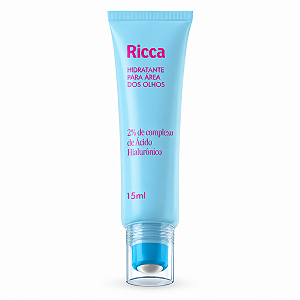 Hidratante Para Área Dos Olhos Ricca 2% De Complexo De Ácido Hialurônico 15ml