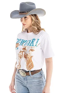T-SHIRT MAXI BLUE BARN ZENZ WESTERN