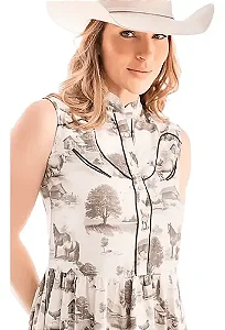 VESTIDO MIDI LAND ZENZ WESTERN