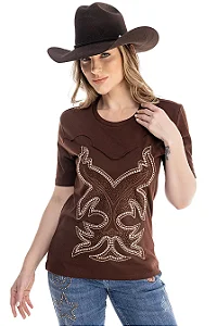 T-SHIRT RED POLL ZEN WESTERN