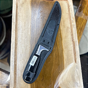 Faca Inox Ginete Cabo Chifre Sextavado