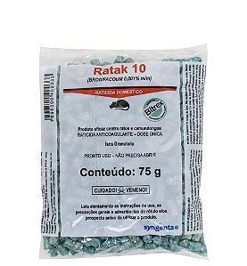 Ratak 10 Granulado 75g - Embalagem com 60 Unidades