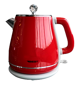 CHALEIRA ELÉTRICA BEST 1,8L , 220 w Nas Corres Preta, Branca, Verde e Vermelha