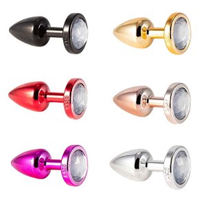 Plug Anal com diamante -  tam P