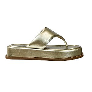 Tamanco Flat Atena Lohaz Ouro