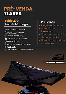 Toldo Automotivo 270º Asa de Morcego 7Lakes - Pré-venda aberta! Mais informações pelo whatsapp!