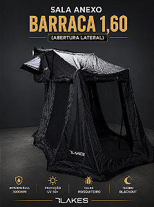 Sala Anexo - Barraca 1,60m 7Lakes (Abertura Lateral)