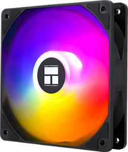 Ventoinha Thermalright C12C-L V2, RGB, 120mm, PWM, Preto, TL-C12C-L-V2
