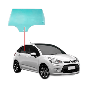 Vidro Porta Traseira Direita CITROEN C3 2012-2019